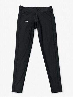 Under Armour Black Compression Leggings Small Athletic Workout Pants 13"x33" Gym